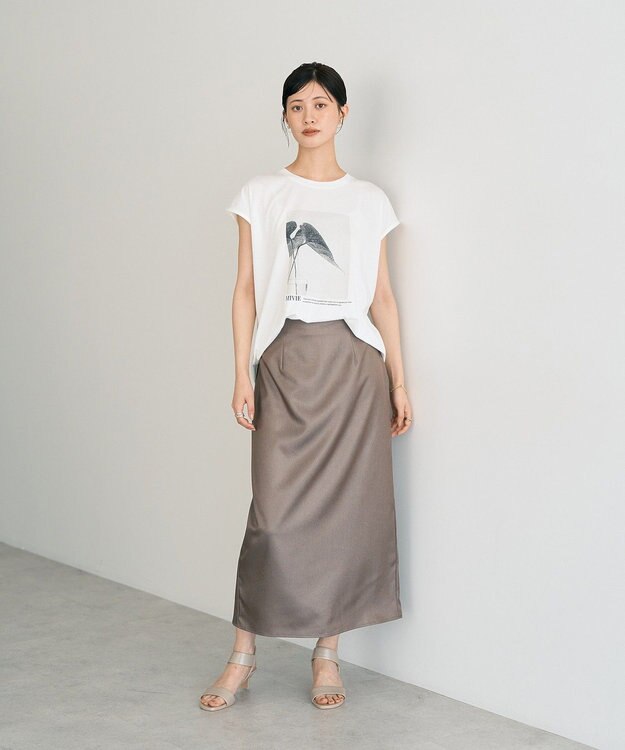 YECCA VECCA フォトプリントノースリーブTee Off White