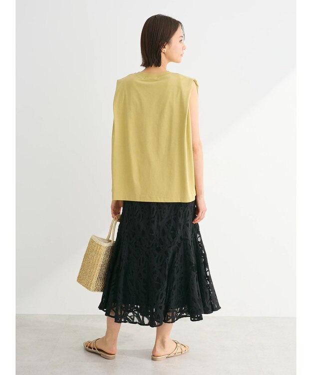 Green Parks ・ＳＵＧＡＲＳＰＯＯＮ【ＣＯＯＬ】タックノースリーブＴＥＥ Yellow