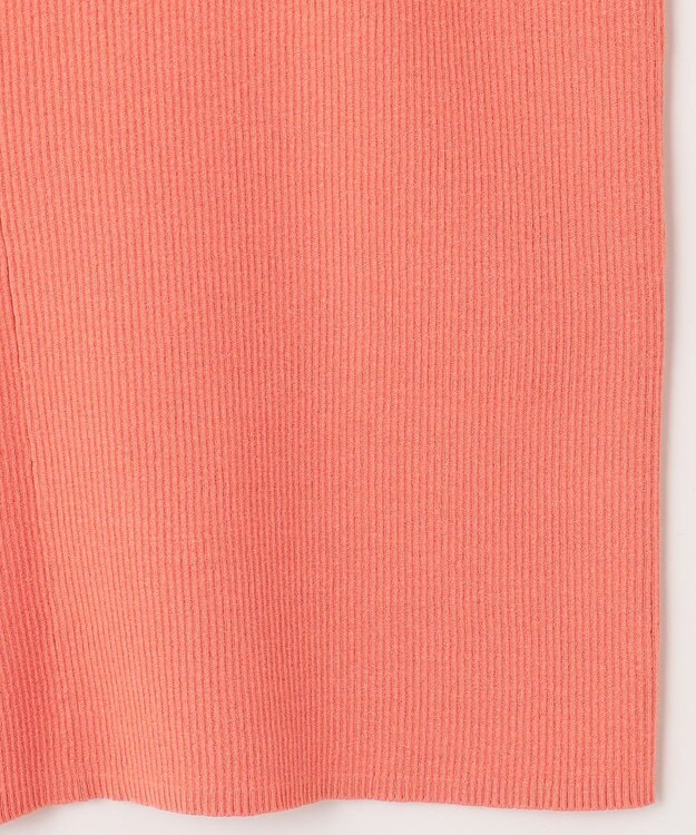 組曲 Elena フリルスリーブ ニットプルオーバー コーラル系