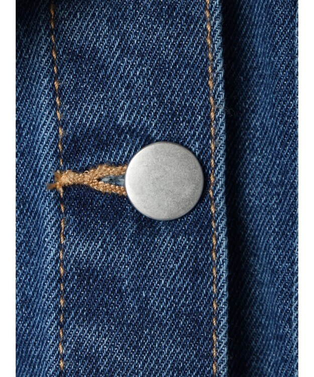 Green Parks ・Ｄｏｕｂｌｅ　Ｆｌａｇｓ　　フリルカラーＧジャン Indigo