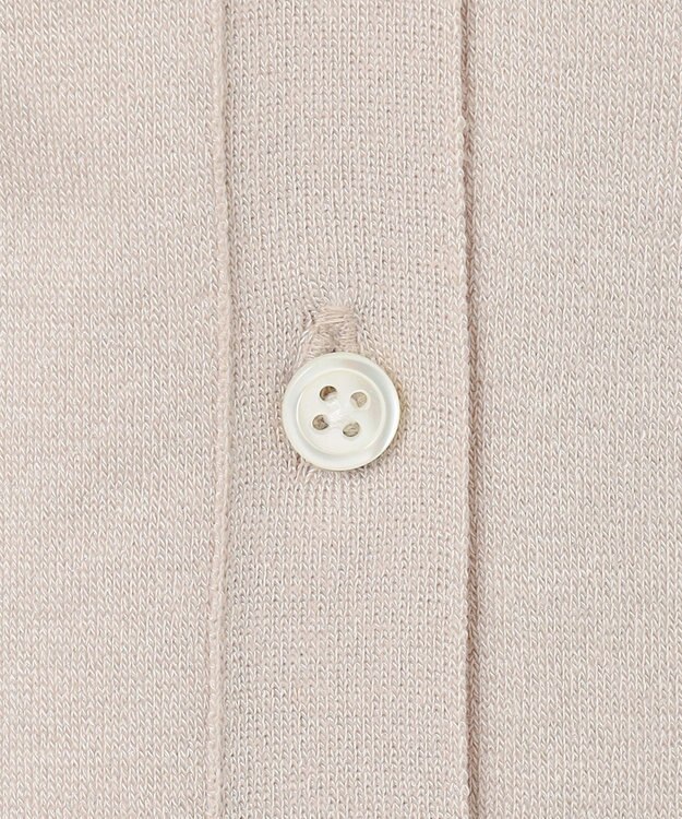 J.PRESS LADIES S 【洗える】ニットポロ カーディガン ベージュ系