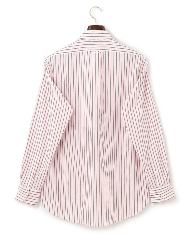 J.PRESS MEN ドビーマルチストライプ シャツ レッド系1