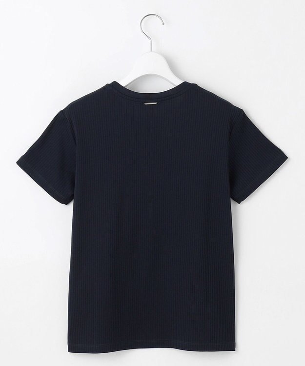 自由区 L 【ドラマ「明日はもっと いい日になる」着用】ソフトリブ Tシャツ ネイビー