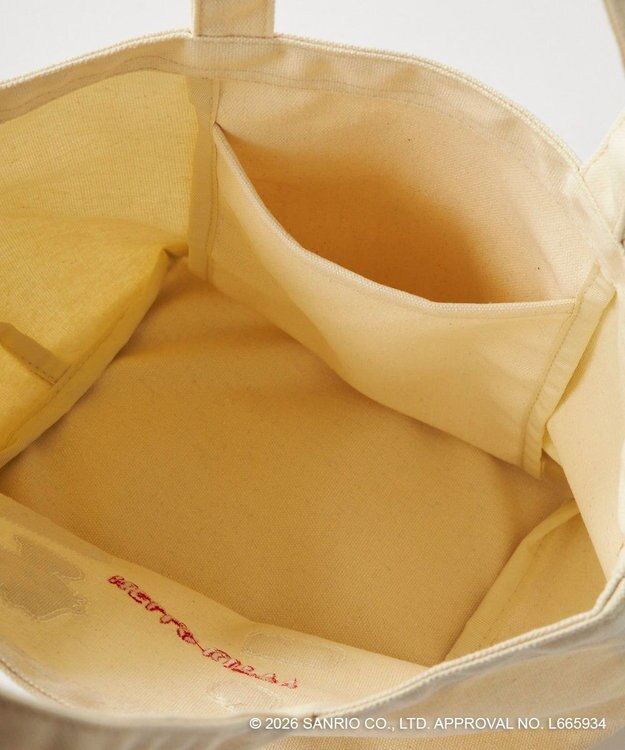 OP／FILA 【Ocean Pacific×ハローキティ】キャンバスミニトートバッグ アイボリー