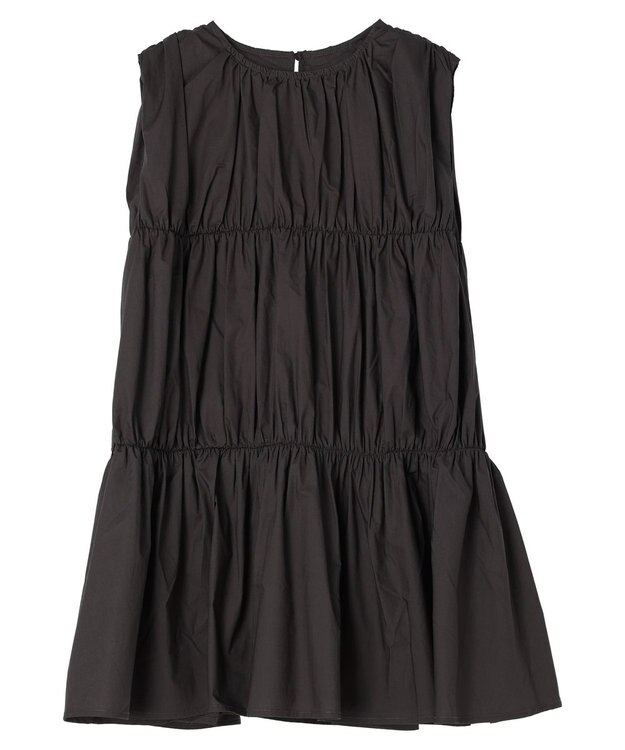 Green Parks ・ＥＬＥＮＣＡＲＥ　ＤＵＥ　ティアードノースリチュニック Charcoal Gray