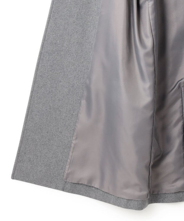 ICB ウールライトメルトン チェスターコート ミディアムグレー系