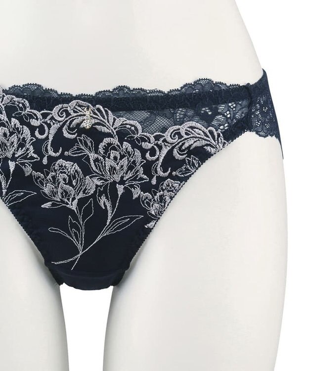 San-ai Resort（三愛水着楽園） エレガントコレクション2310デザインバックレースショーツ  【northerly】 ネイビー