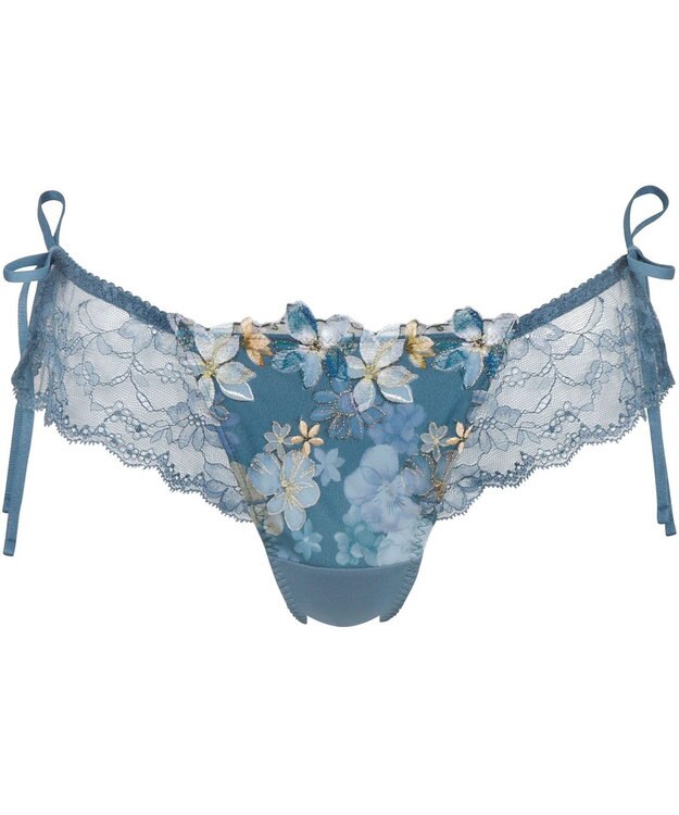 WACOAL Tバック ショーツ 【重力に負けないバストケアBra】 はきこみ丈あさめ BRB414とペア レディース PRA414 /ワコール グリーン