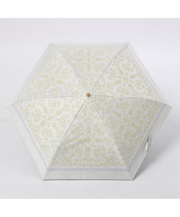 UNBILLION カシュネ cachenez /【晴雨兼用　日傘　UVカット率・遮光率100％生地使用 】PUエパヌイールアラベスクミニ折りたたみ傘 イエロー