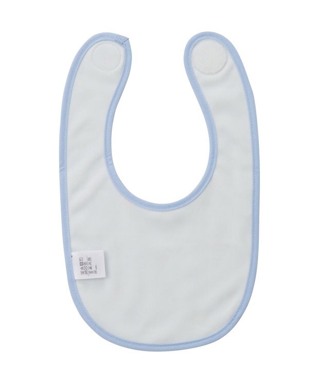 MIKI HOUSE HOT BISCUITS 総柄 スタイ はっ水 ブルー