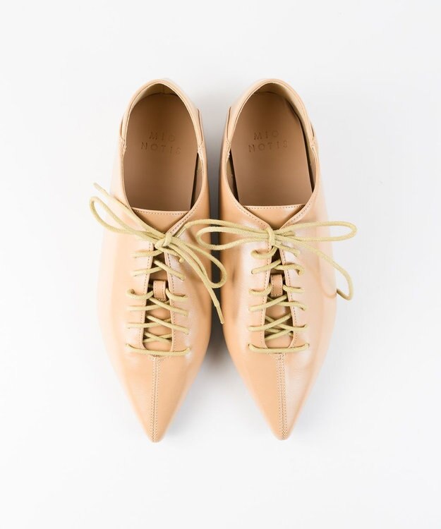 BONTRE 【MIONOTIS/ミオノティス】2WAYレースアップバブーシュ/492B ベージュ