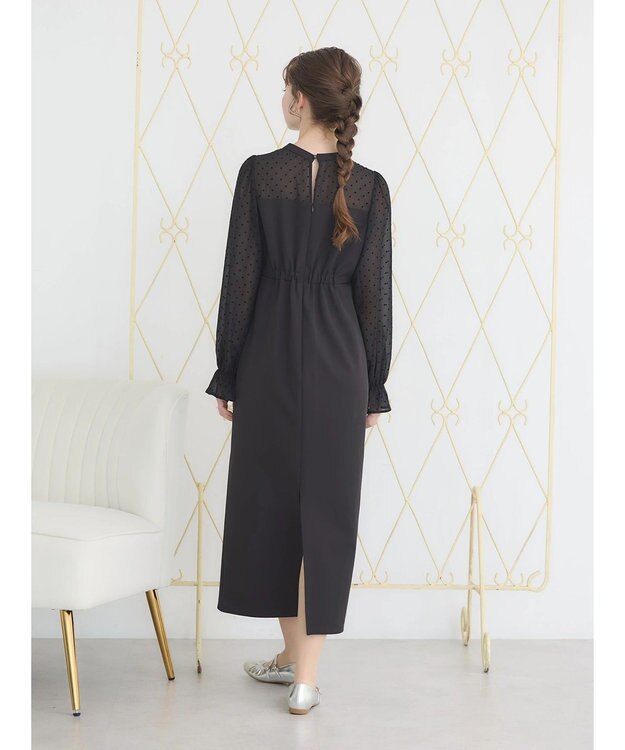 earth music&ecology シアードットドッキングワンピース Black