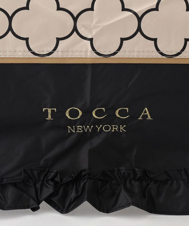 TOCCA 【晴雨兼用・UVカット100%生地】TOCCA CLOVER UMBRELLA 折り畳み傘 収納バッグ付き ベージュ系
