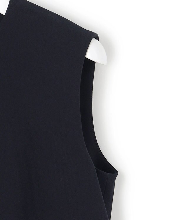 23区 S 【APPLAUDIR】クリアジョーゼットコンビ ドレス ネイビー系