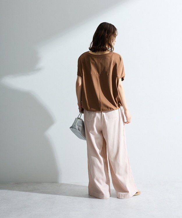 Green Parks 超冷感ドロストフレンチプルオーバー Camel