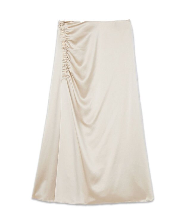 JOSEPH シルクサテンルーシング　スカート Quail