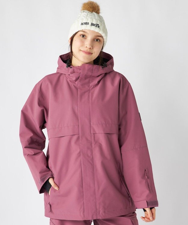 OP／FILA 【ocean pacific】スノーウェア ワークスタイルジャケット ワインレッド