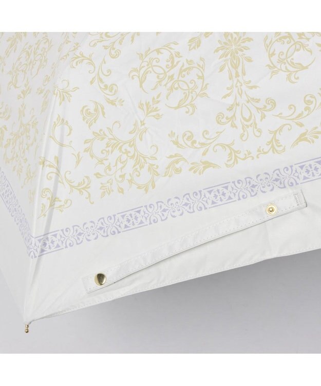 UNBILLION カシュネ cachenez /【晴雨兼用　日傘　UVカット率・遮光率100％生地使用 】PUエパヌイールアラベスクミニ折りたたみ傘 イエロー