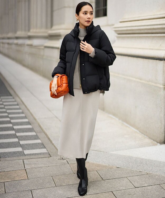 自由区 【SHIHOさん着用】ストレートインヒールロング ブーツ ブラック