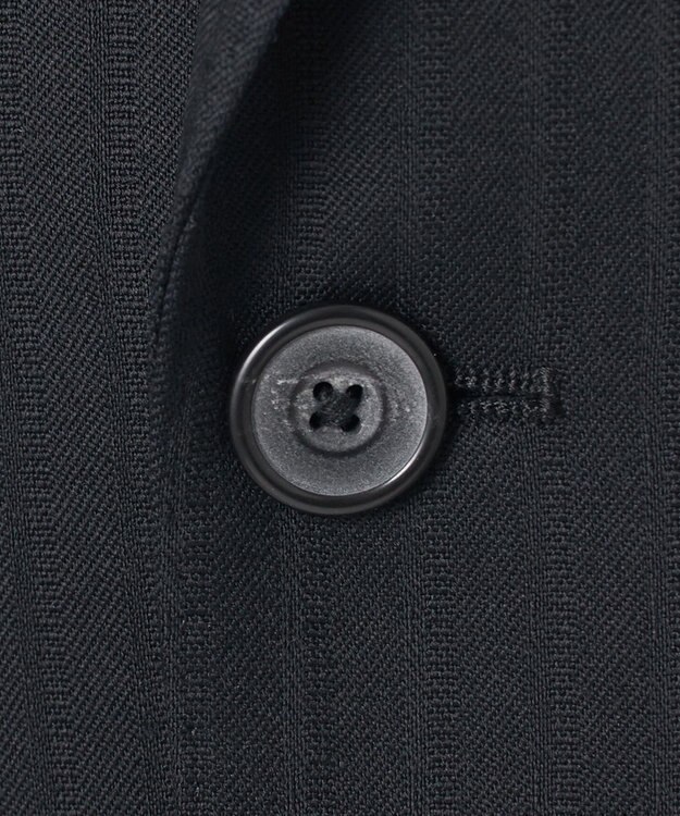 GOTAIRIKU 【御幸毛織】ドライスピナーツイルストレッチスーツ_ブラックストライプ ブラック系1