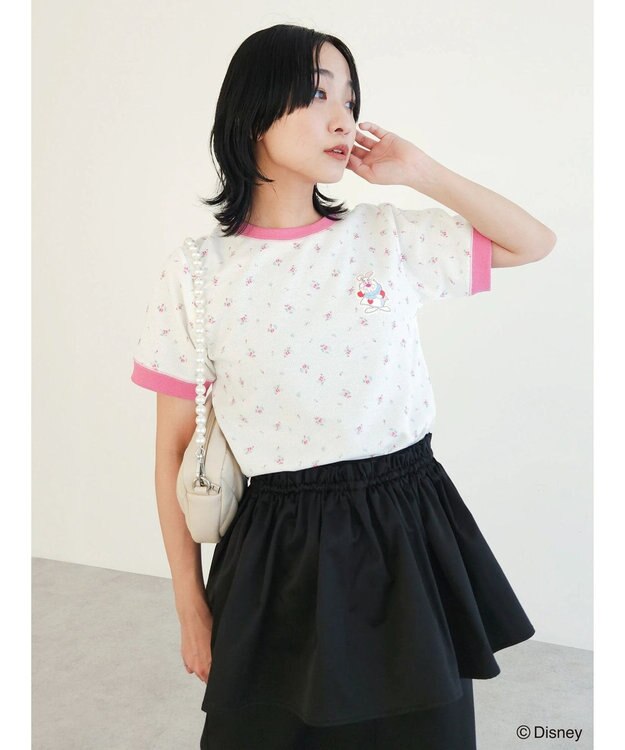 Green Parks アリス／小花ワッペンＴＥＥ Red