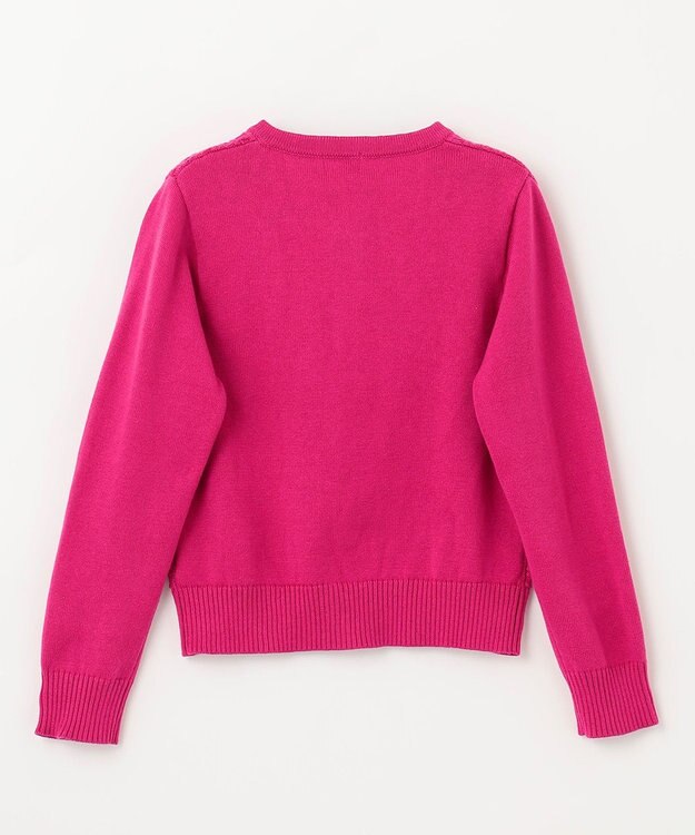 組曲 KIDS 【110-140cm】クラシック カーディガン ラズベリー系