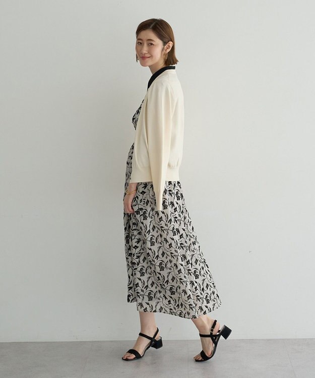YECCA VECCA 【UVカット】クルーネックカーディガン Ivory