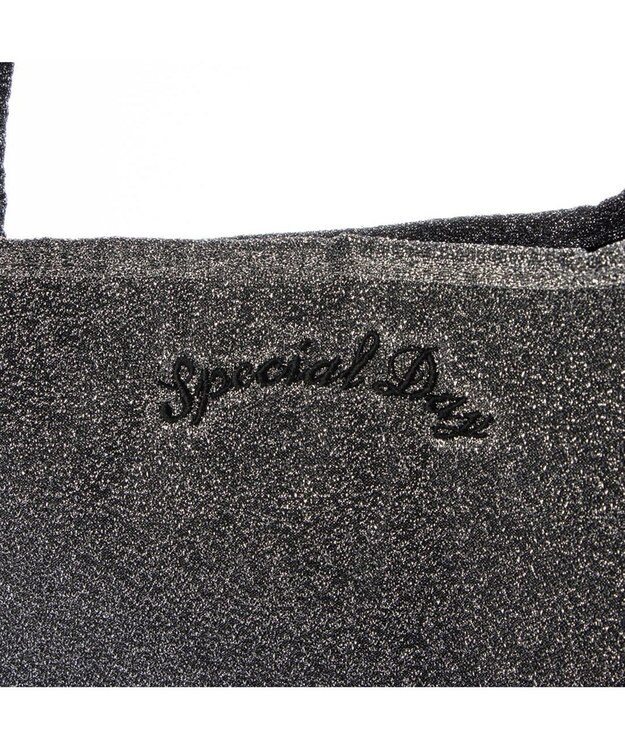 UNBILLION カシュカシュ cachecache / ラメワンポイント刺繍トート シルバー