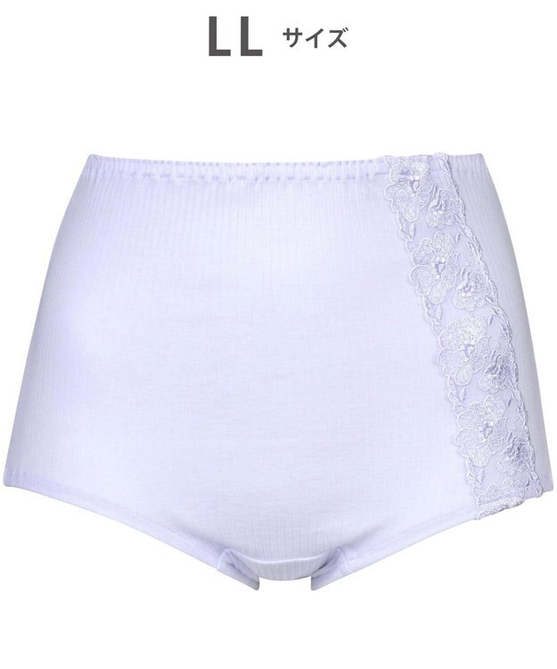 WACOAL ショーツ はきこみ丈ふかめ 綿100％(身生地) リブ素材 ラクなはきごこち 【ボディスエード】 レディース PPA503 /ワコール パープル