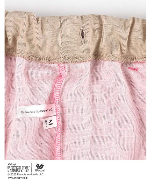 WACOAL ワコール_リラックス＆スリープ パジャマ 4分袖 長ズボン 綿100%(本体) PEANUTS スヌーピー レディース FDT155 /ワコール ブルー