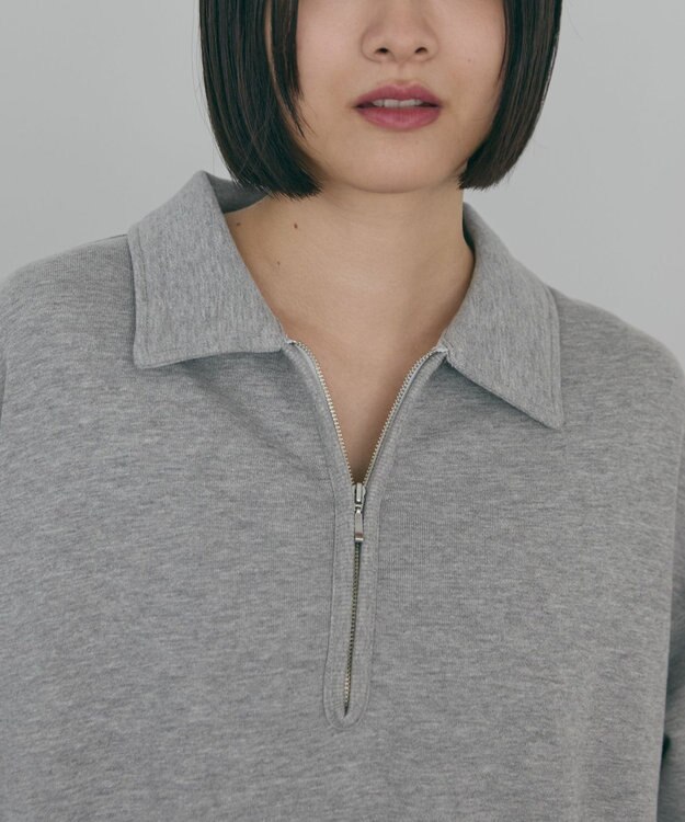 AMERICAN HOLIC 【選べる丈】ハーフZIPワンピース Light Gray Mixture