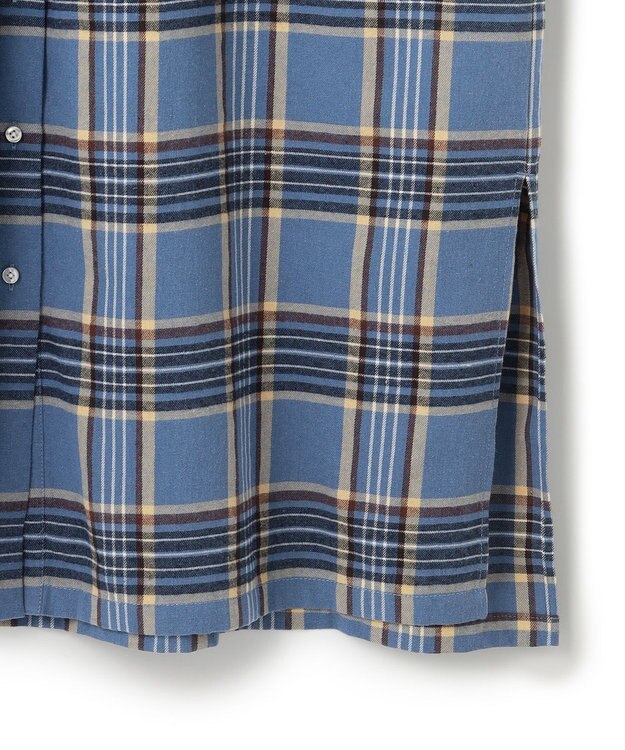 J.PRESS YORK STREET 【WOMEN】チェック シャツワンピース ブルー系3