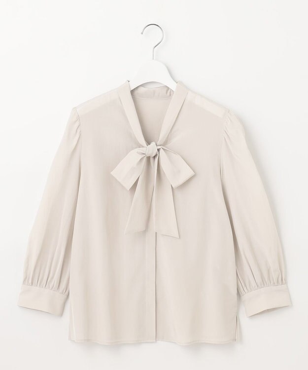 自由区 L 【洗える】TACブライトローン ブラウス ベージュ系