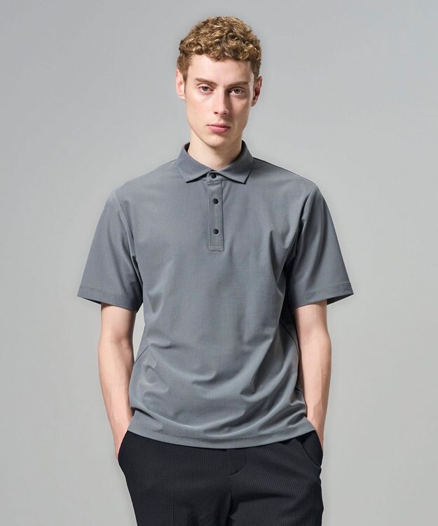 JOSEPH HOMME 【新色追加】【抜群の通気性/360度ストレッチ】エアトールストレッチ ポロシャツ ＜新色＞ライトグレー系
