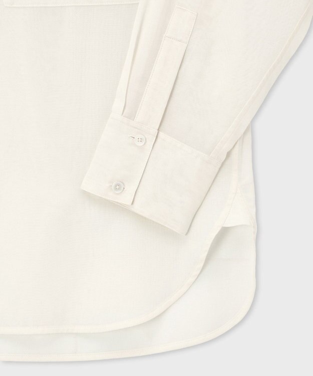 Paul Smith シアーコンビネーション 長袖シャツ オフホワイト