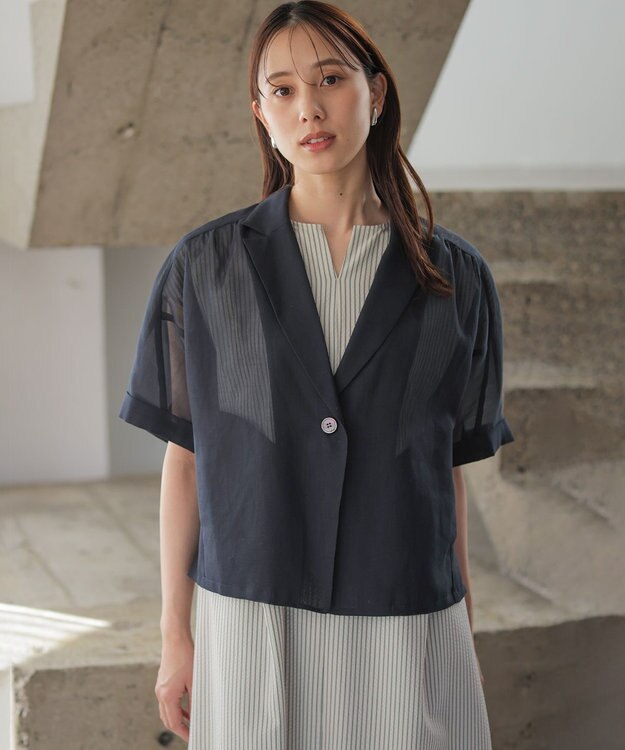 組曲 【先行予約】カラーボイル ジャケット ネイビー系