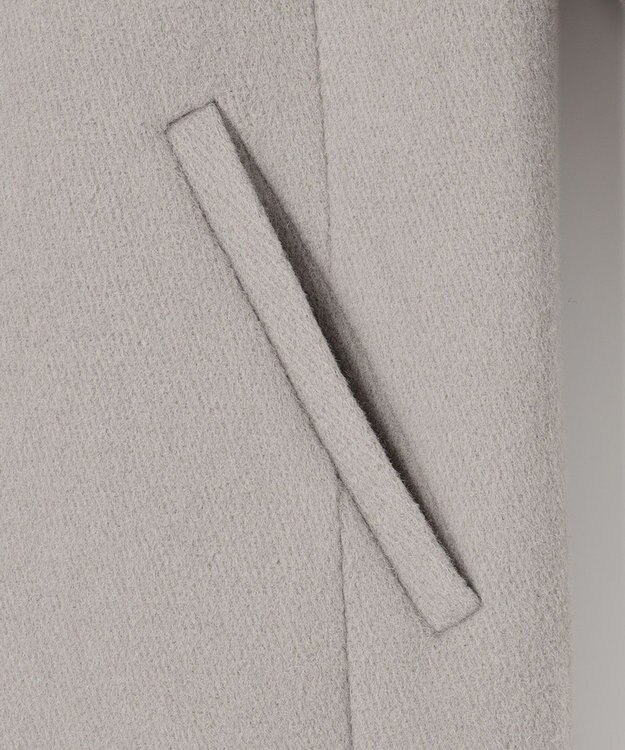 ANY SIS ノーカラー コート グレージュ