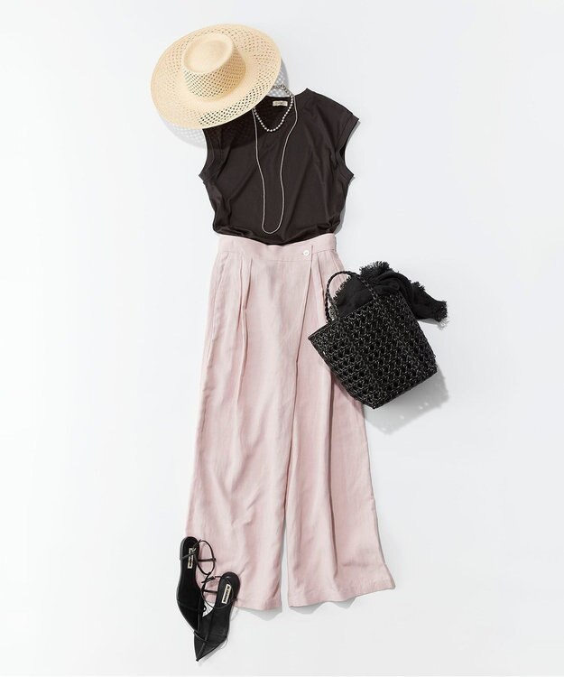 NAVE 【Nave・洗える】フレンチＴシャツ カーキ系