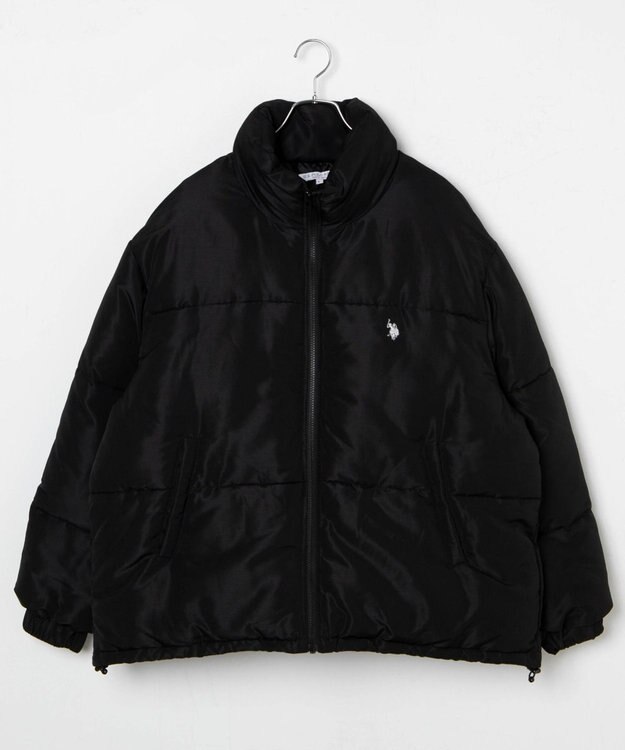 WEGO 【WEB限定/Sサイズ新登場/お気に入り登録者数5万人越えの大人気アイテム】U.S. POLO ASSN.別注パデッドジャケット ブラック