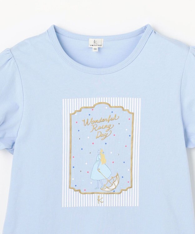 組曲 KIDS 【150-160㎝】 wonderful rainy day Tシャツ サックスブルー