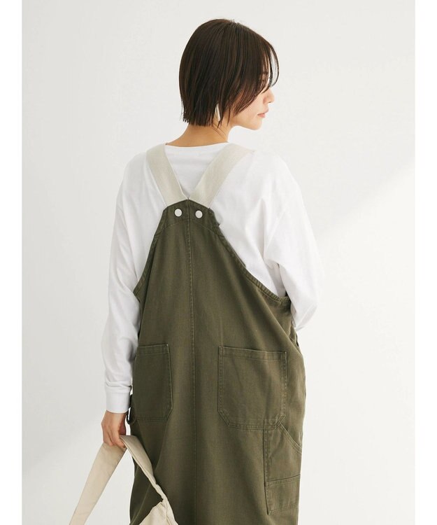 Green Parks ・ＳＵＧＡＲ　ＳＰＯＯＮ　ペインターサロペットスカート Khaki