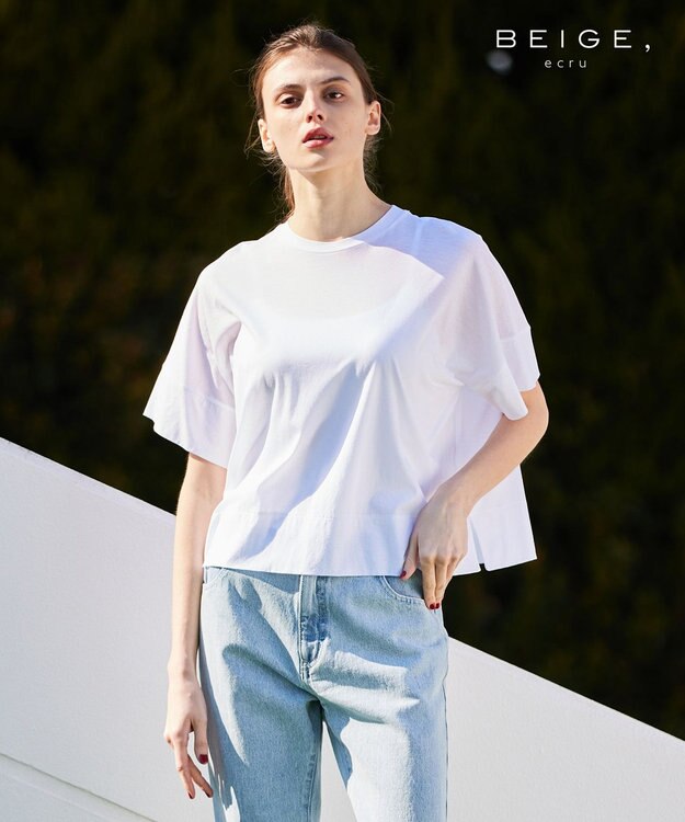 BEIGE， OXALIS / ビックTシャツ White