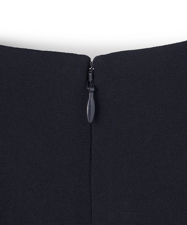 23区 S 【APPLAUDIR】クリアジョーゼットコンビ ドレス ネイビー系