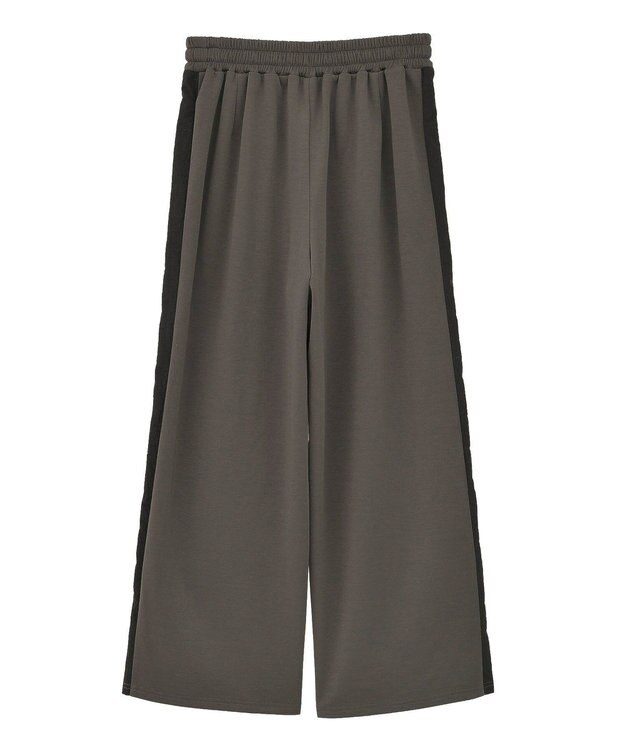 Green Parks あったか裏起毛サイドラインスウェットパンツ Charcoal Gray