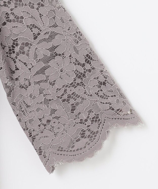 ANY SIS 【洗える】総レース ワンピース ネイビー