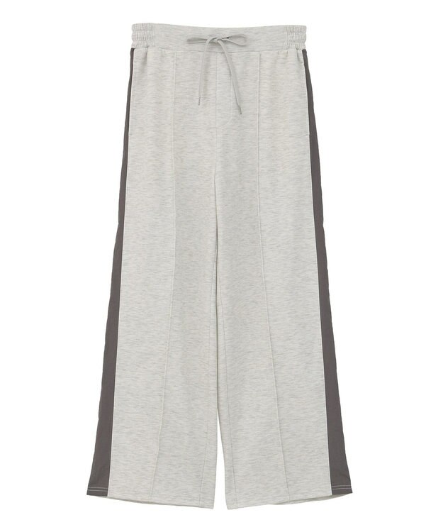 Green Parks あったか裏起毛サイドラインスウェットパンツ Oatmeal