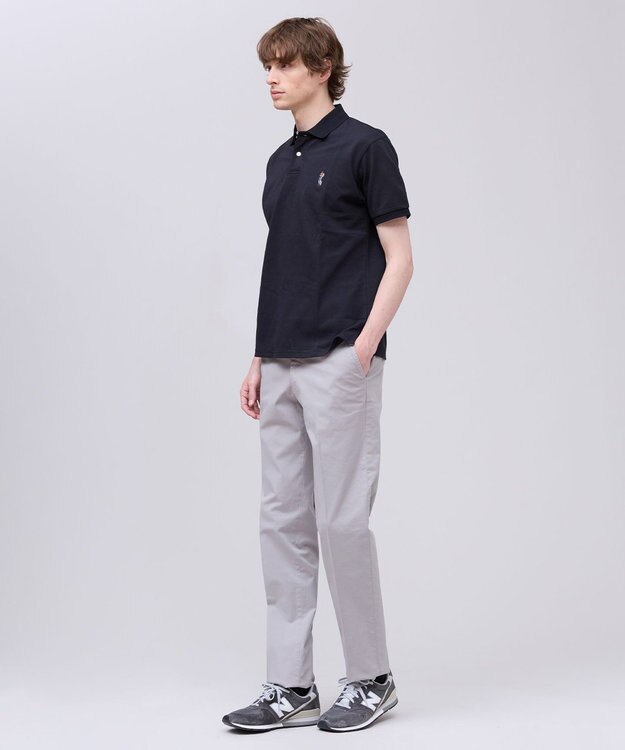 J.PRESS MEN 【ストレッチ】オックスガーメントダイ ステムテーパード パンツ ライトグレー系
