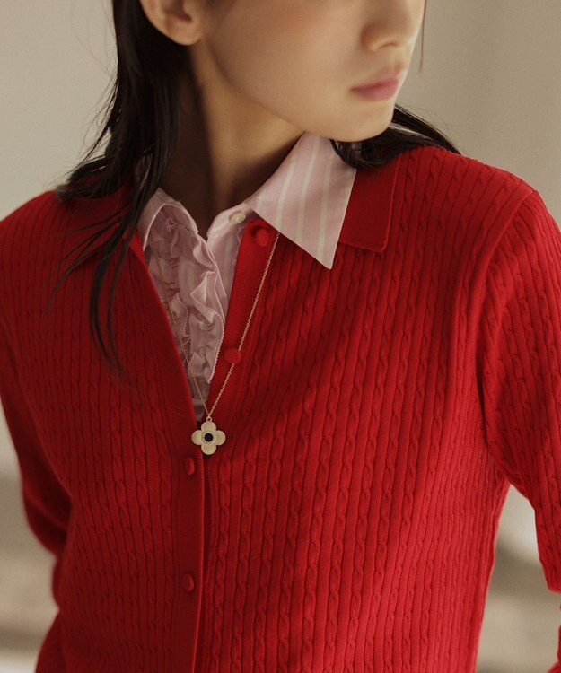 組曲 【Flower Collection】フラワートップ ネックレス ゴールド系