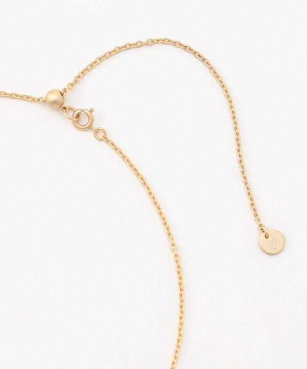 自由区 メッセージラウンド ネックレス マットゴールド