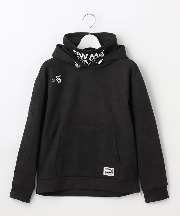 PW CIRCULUS 【WOMEN】スエード調 デタッチャブルフーディ ブラック系